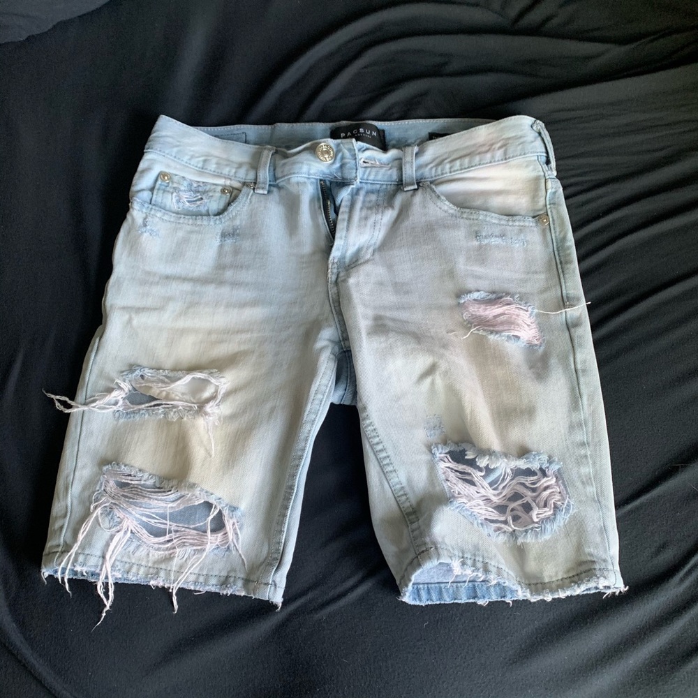 Pacsun light denim shorts
